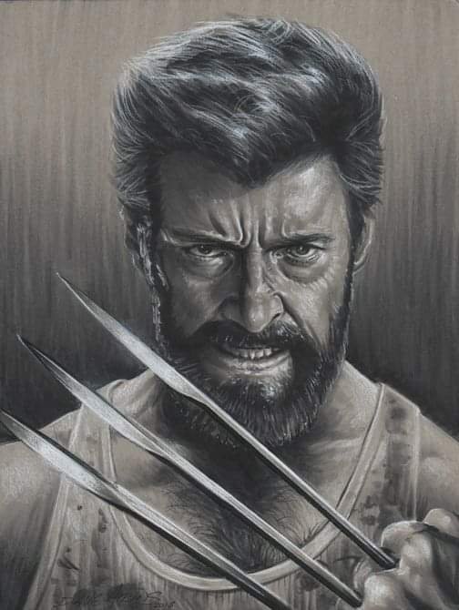 Hugh Jackman Wolverine  quick sketch  Behance