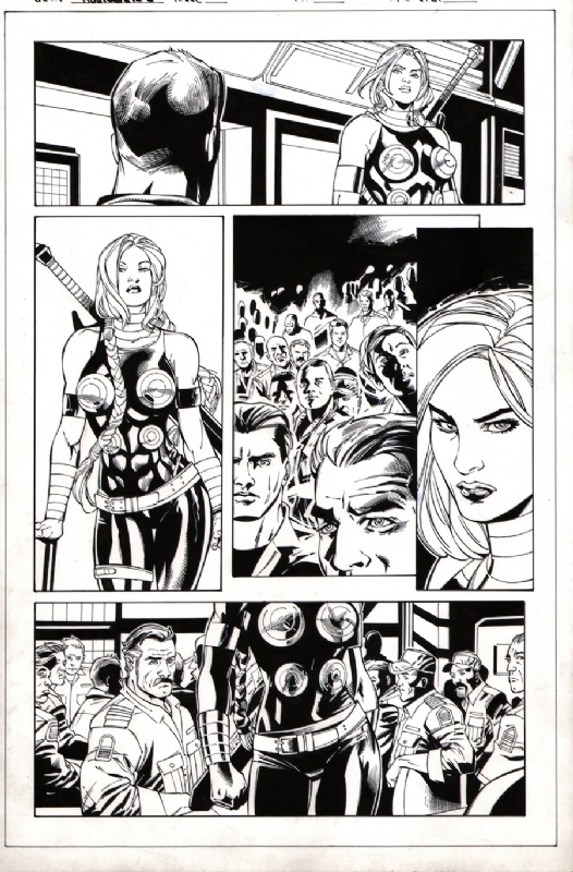FOR SALE - Secret Avengers #14 page 5, featuring VALKYRIE, by SCOT EATON,  in Erik S's <b><font color = #000000>FOR SALE</font></b> Comic Art Gallery  Room
