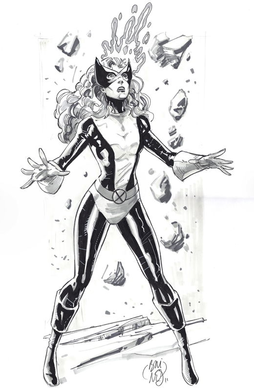 Marvel Girl by Philippe Briones, in Martial M's 2011 Comic Art Gallery Room