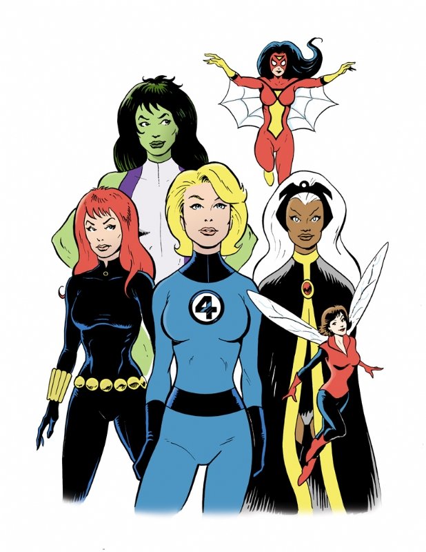 Women of Marvel - color, in Greg Moutafis's * Greg Moutafis ...