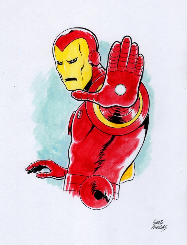 iron man color pencil drawing by andrea | Image