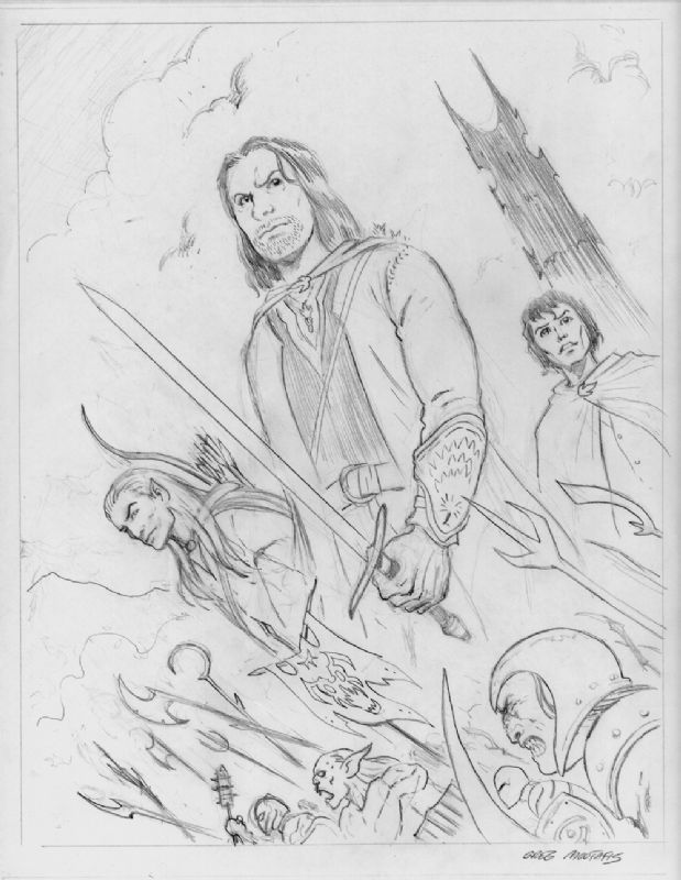 Lord of the Rings pencil layout, in Greg Moutafis's * Greg Moutafis ...