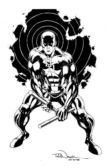 Daredevil, in Todd Nauck's Commissions Comic Art Gallery Room