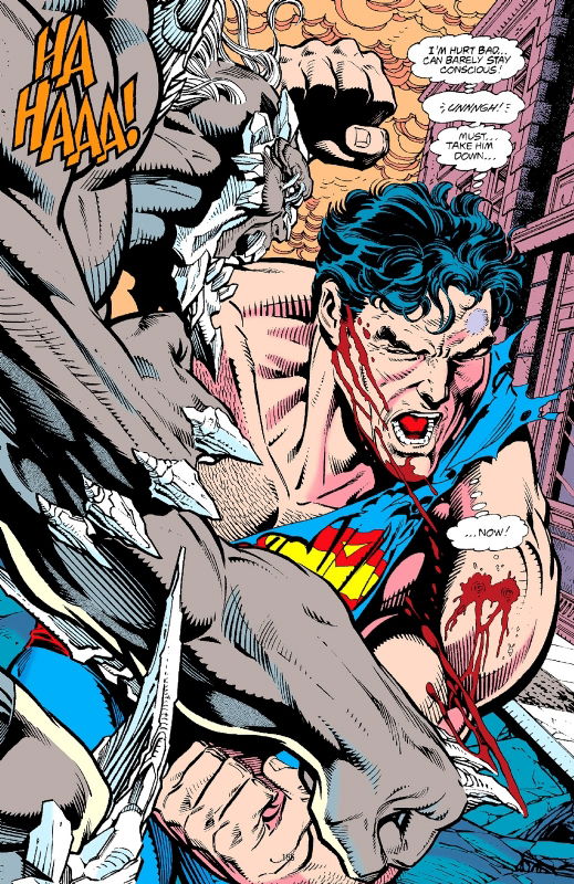 Doomsday v Superman: Dawn ofthe Bulge.