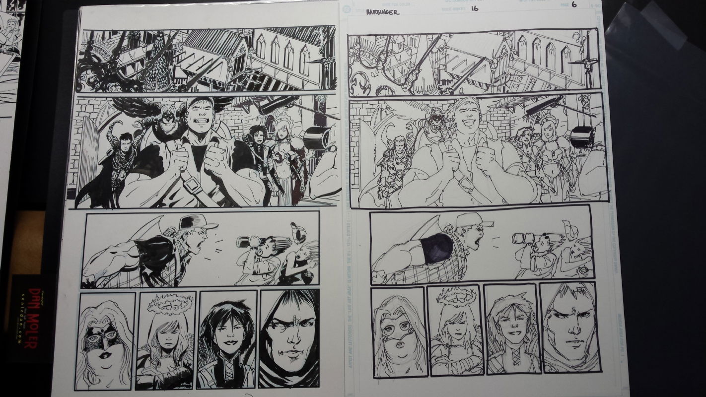 Harbinger # 16 2014 Perfect Day Chapter Two pg 6 Preliminary pencils ...