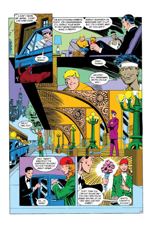 Batman # 465 1991 Debut pg 14 by Norm Breyfogle & Steve Mitchell, in  Michael Molinario's Batman (1940) DC Comics Comic Art Gallery Room