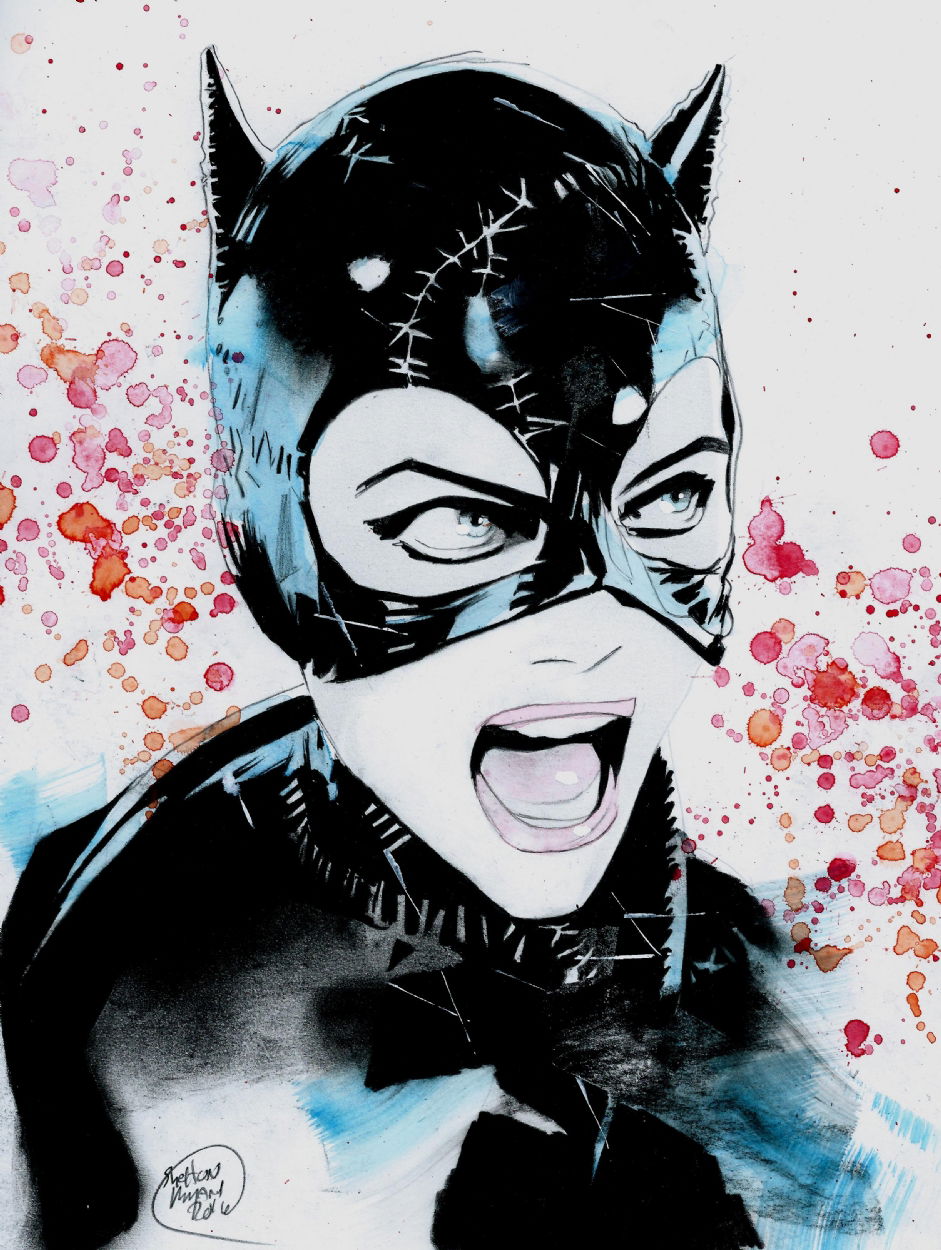 CATWOMAN, in Shelton Bryant's catwoman Comic Art Gallery Room