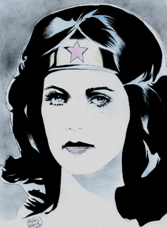 Wonder Woman/ Lynda Carter, in Shelton Bryant's ICONS Comic Art Gallery ...