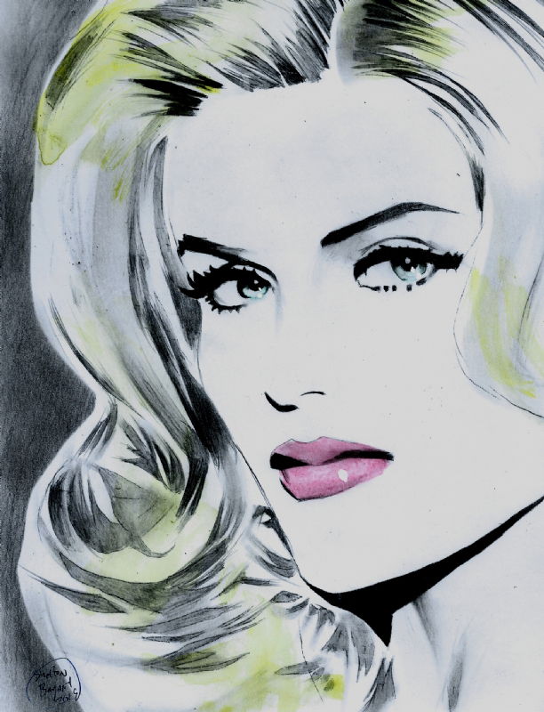 ANNA NICOLE SMITH, in Shelton Bryant's ICONS Comic Art Gallery Room