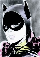 Yvonne Craig 1966 Batgirl Painting , in ken branch's Ken Branch painted  art! Comic Art Gallery Room