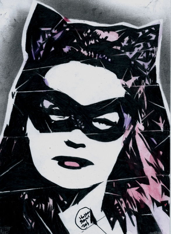 CATWOMAN~66, in Shelton Bryant's 66 Comic Art Gallery Room