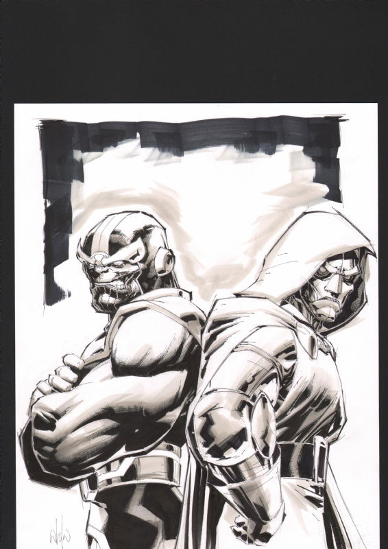 Whilce Portacio Dr. Doom And Thanos, In Sean Marsh's Whilce Portacio 