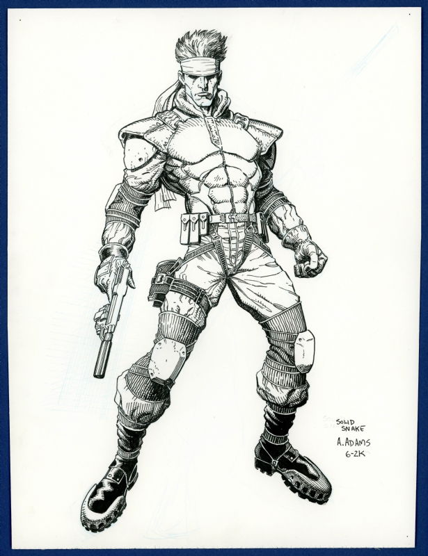 Art Adams Solid Snake, In Danny Lewandowski's The Collection Comic Art 