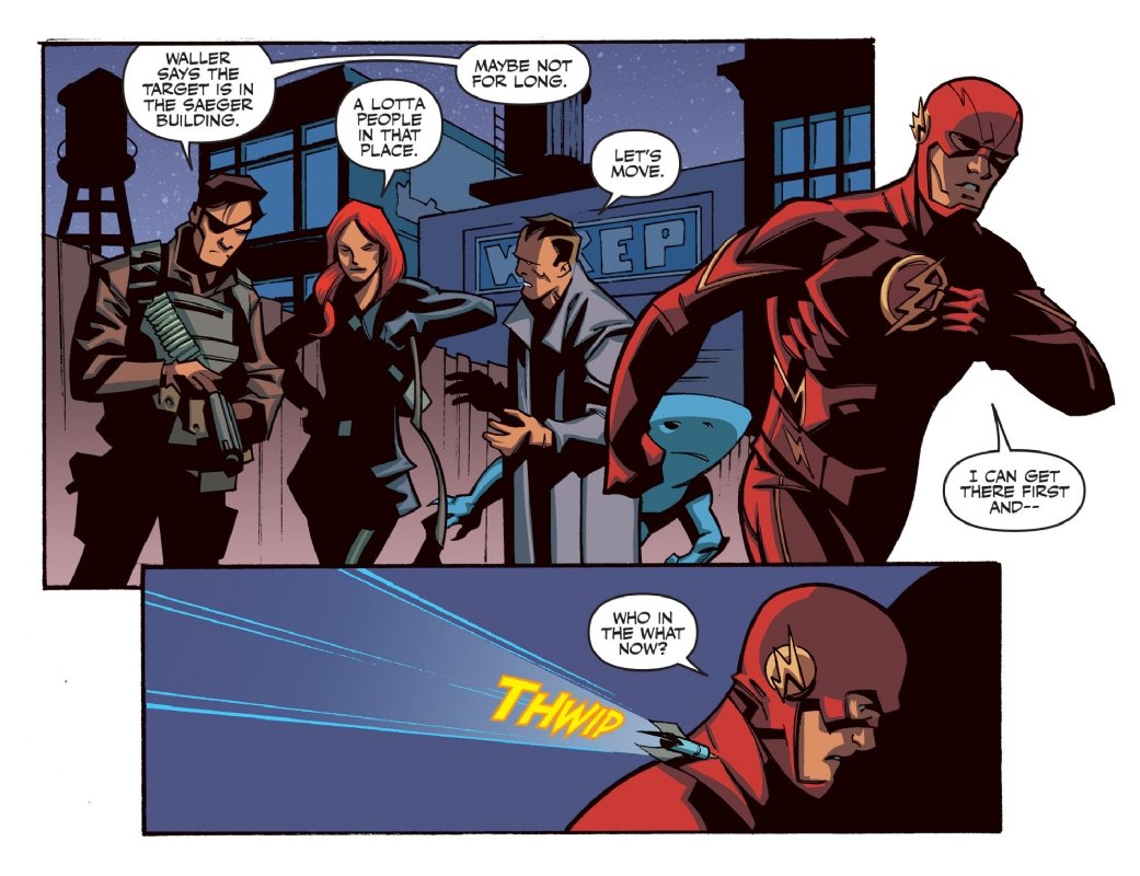 The Flash Season Zero 18 Page 7 And 8 2015 Phil Hester Eric Gapstur Deadshot And The Suicide