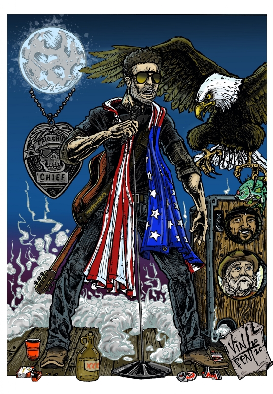 Download Eric Church comic style color, in Vincent Strait's art ...