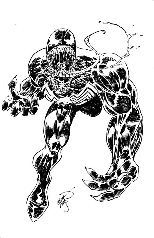 Venom Erik Larsen, in Trent Abraham's Spiderman and Venom Comic Art ...