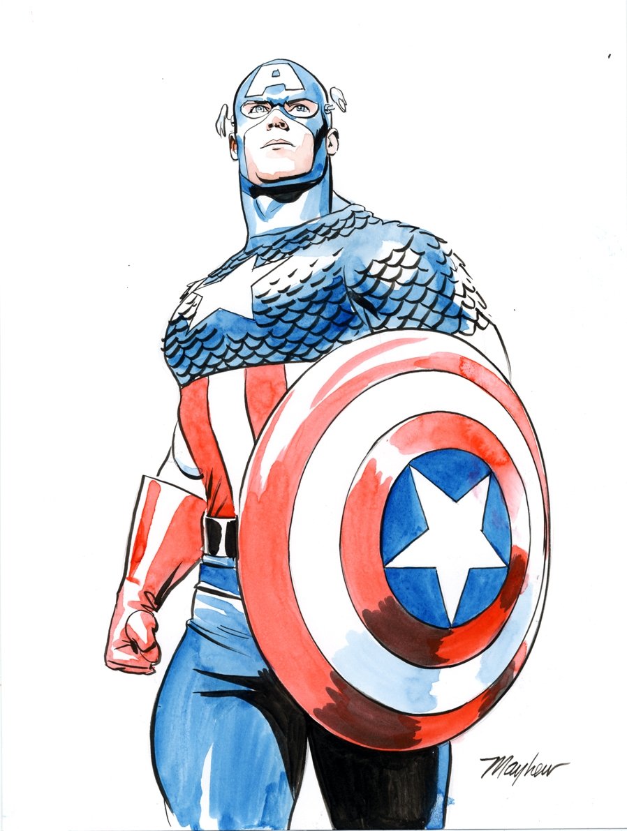 Original Version of Infamous '90s Captain America Art Up for Auction -  Nerdist