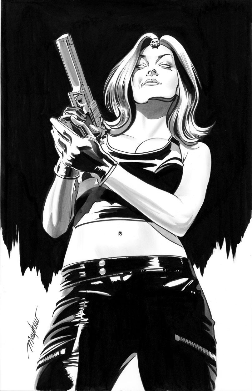 Mike Mayhew Original Mystique Commission, In Mike Mayhew's Commissions 