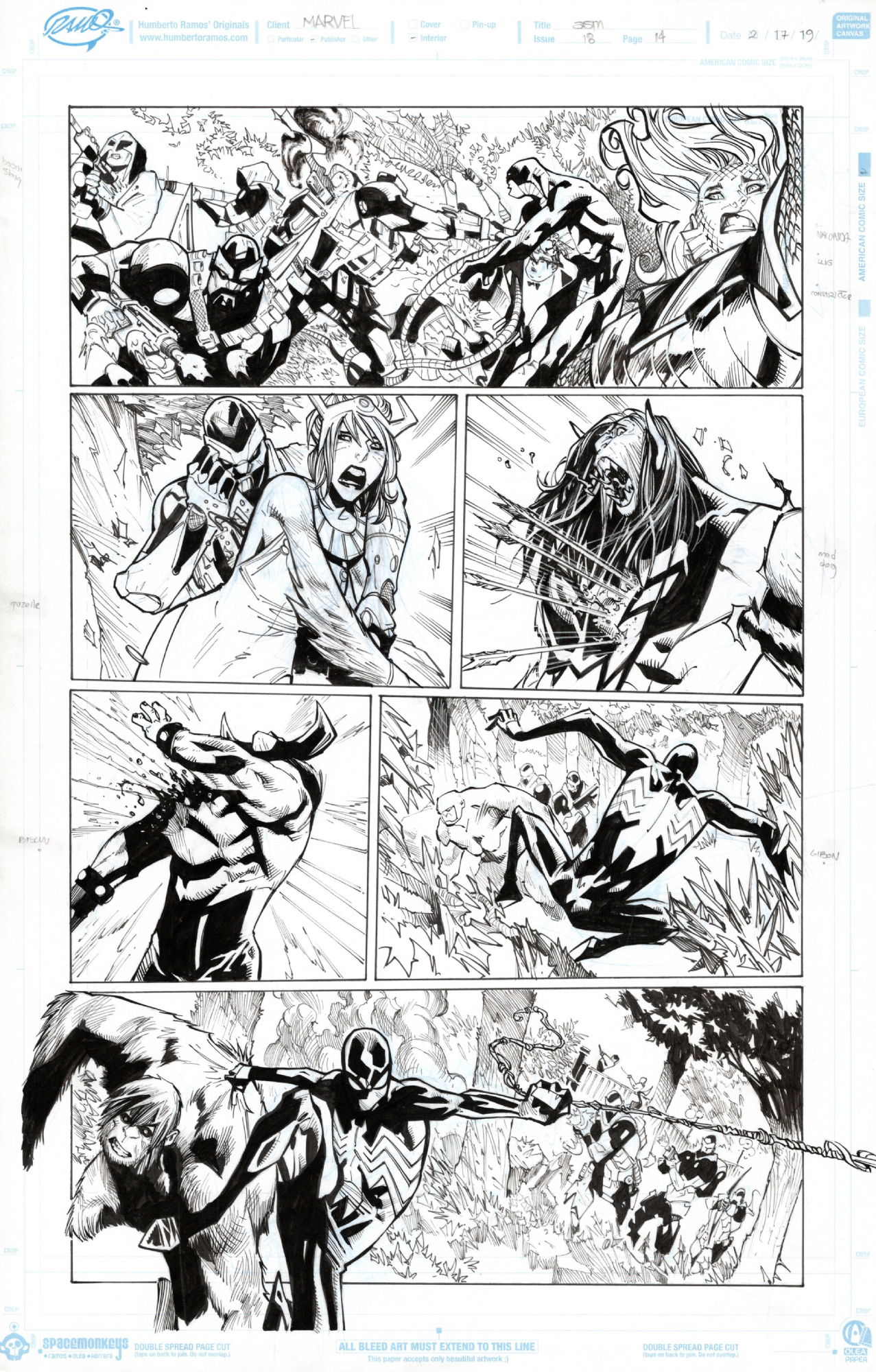 Amazing Spider-Man #18 pg 14, 2019 -- Hunted Pt. 2 -- ft. Black-Suit ...