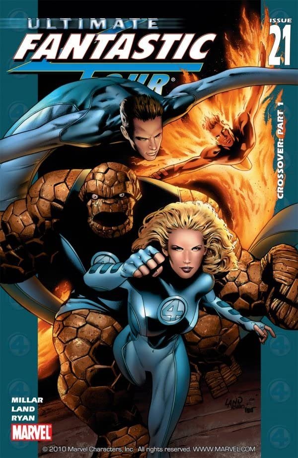 Ultimate Fantastic Four COVER By Greg Land Full Team Comin At Ya Plus St