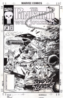 Punisher War Journal #58 COVER, 1993 -- Punisher, Daredevil & Ghost Rider UNITE! Comic Art