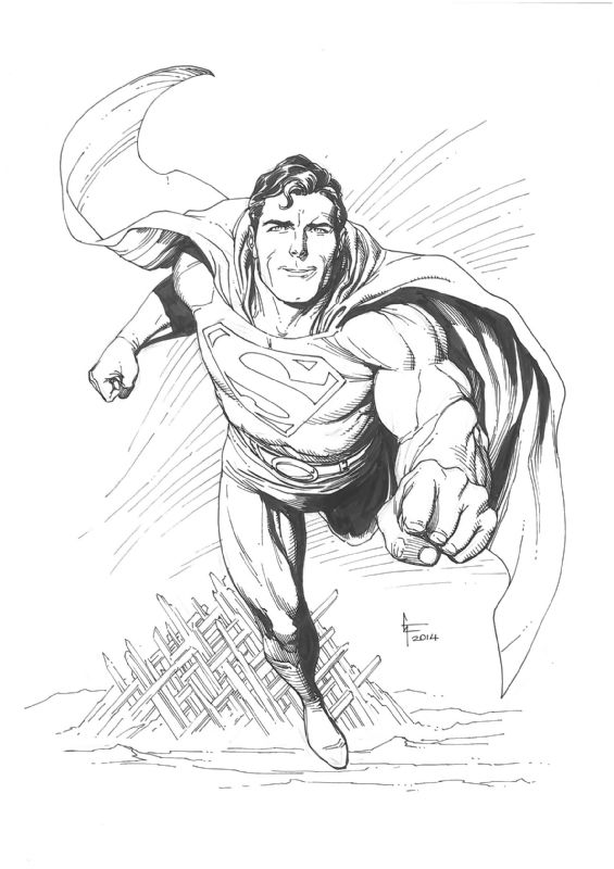 Gary Frank Superman, in Callum Wilson's Sketches and Commissions Comic ...