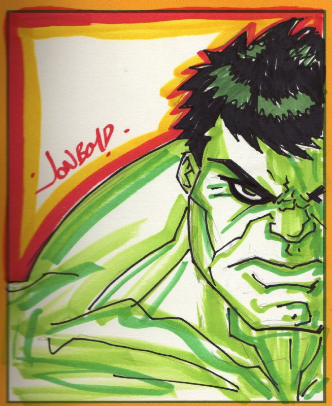 Hulk, in Eric Callen's JONBOY!'s Misc. Works Comic Art Gallery Room