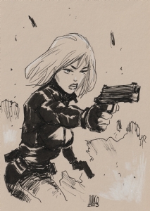 Niko Henrichon - Black Widow Comic Art