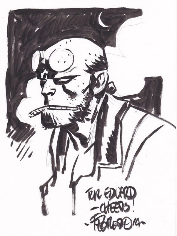 Duncan Fegredo - Hellboy, in EduXavi Segura's Leeds Comic Art Festival ...