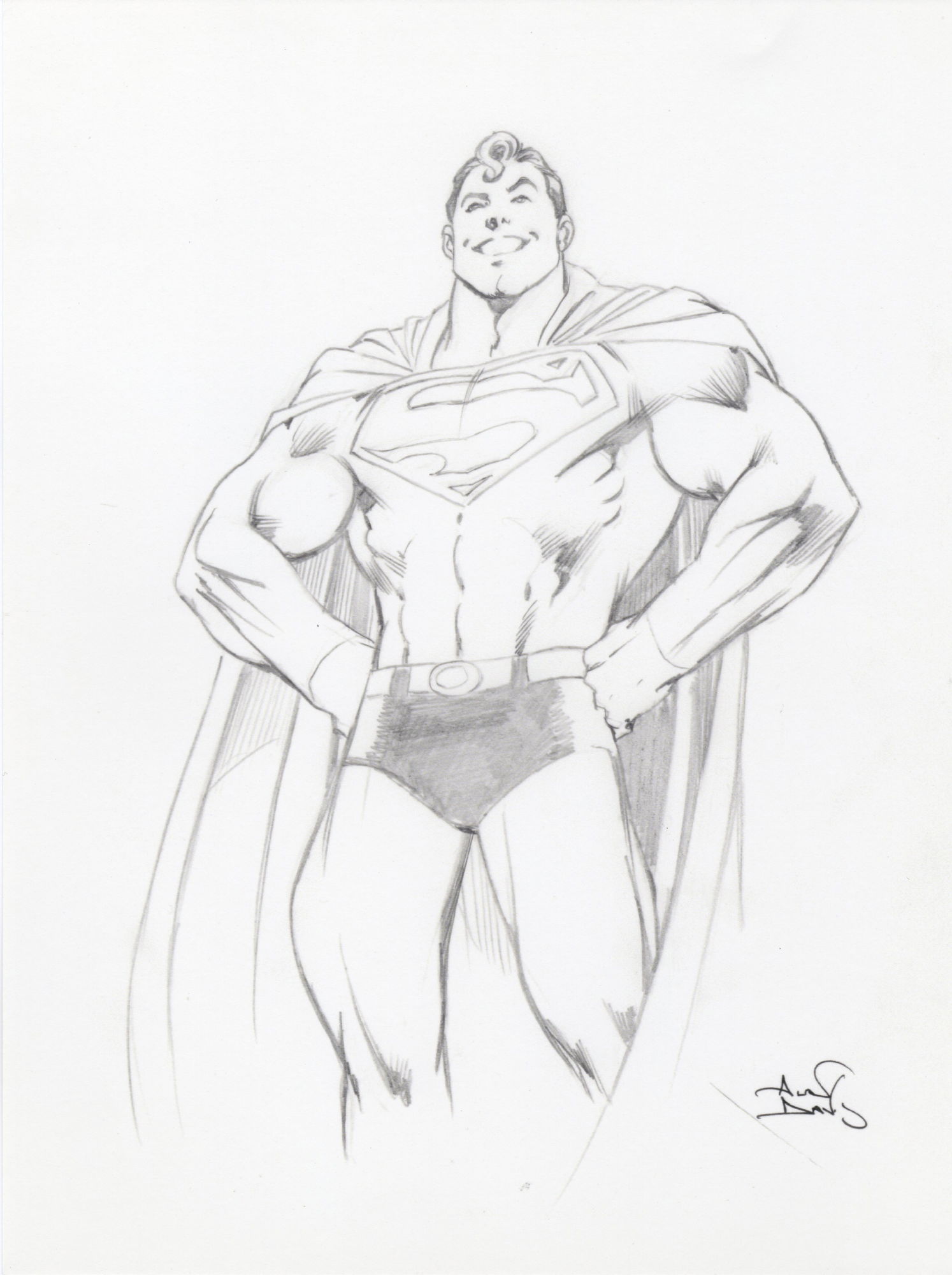 Superman, in Jon Sagehorn's Superman & Co. Comic Art Gallery Room