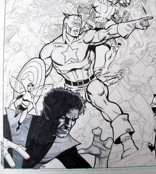 Captain America Inks - Avilés 09, in Guillermo Ortego's Convention ...