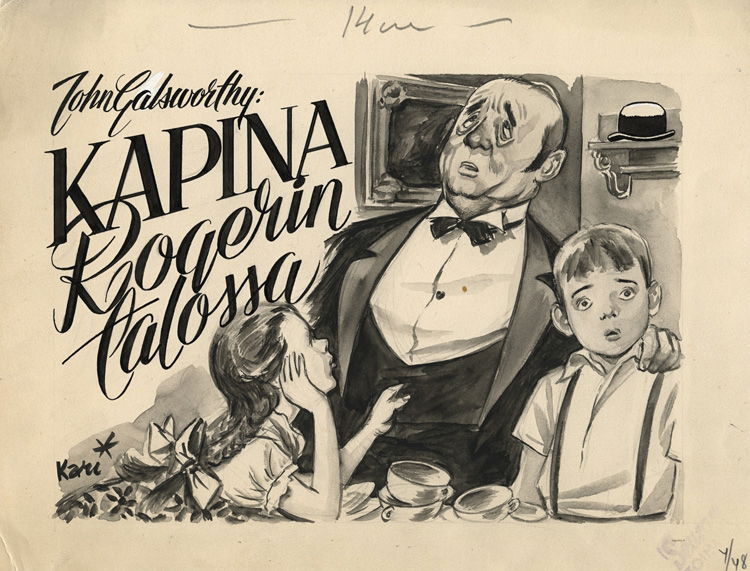 Kari, Seura illustration, 1948, in Jyrki Vainio's Finnish art - Kari  Suomalainen 3 Comic Art Gallery Room