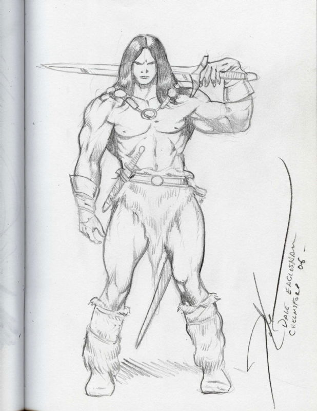 Dale Eaglesham - Conan, in Shane Wilhelmsen's Conan Sketchbok Comic Art ...