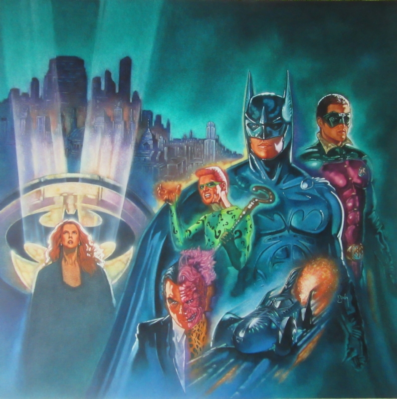 BATMAN FOREVER - MOVIE ADAPTATION - PAINTED COVER, in Mike Holman's COVER'S  Comic Art Gallery Room