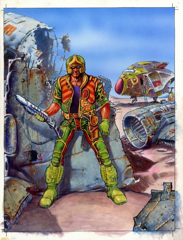 Colin MacNeil - Strontium Dog - Painting, in Mike Holman's 2000AD Comic ...