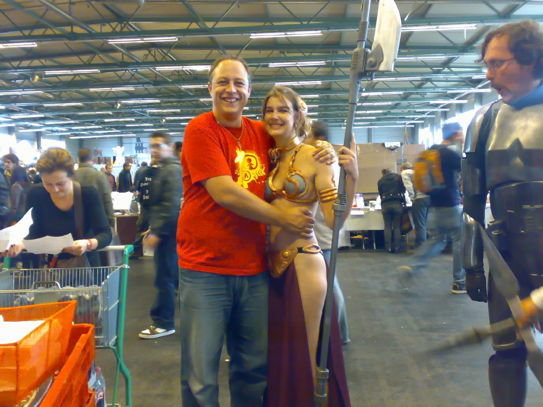 Me And Slave Leia In Richard Booms FACTS2009 Comic Ar