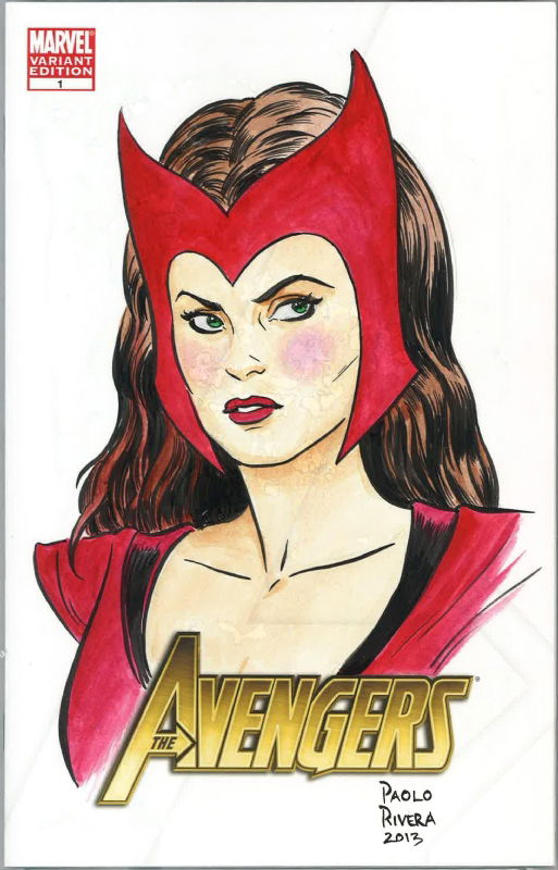 Scarlet Witch by Paolo Rivera - CGC SS, in Alex L's Commissions / Pin ...