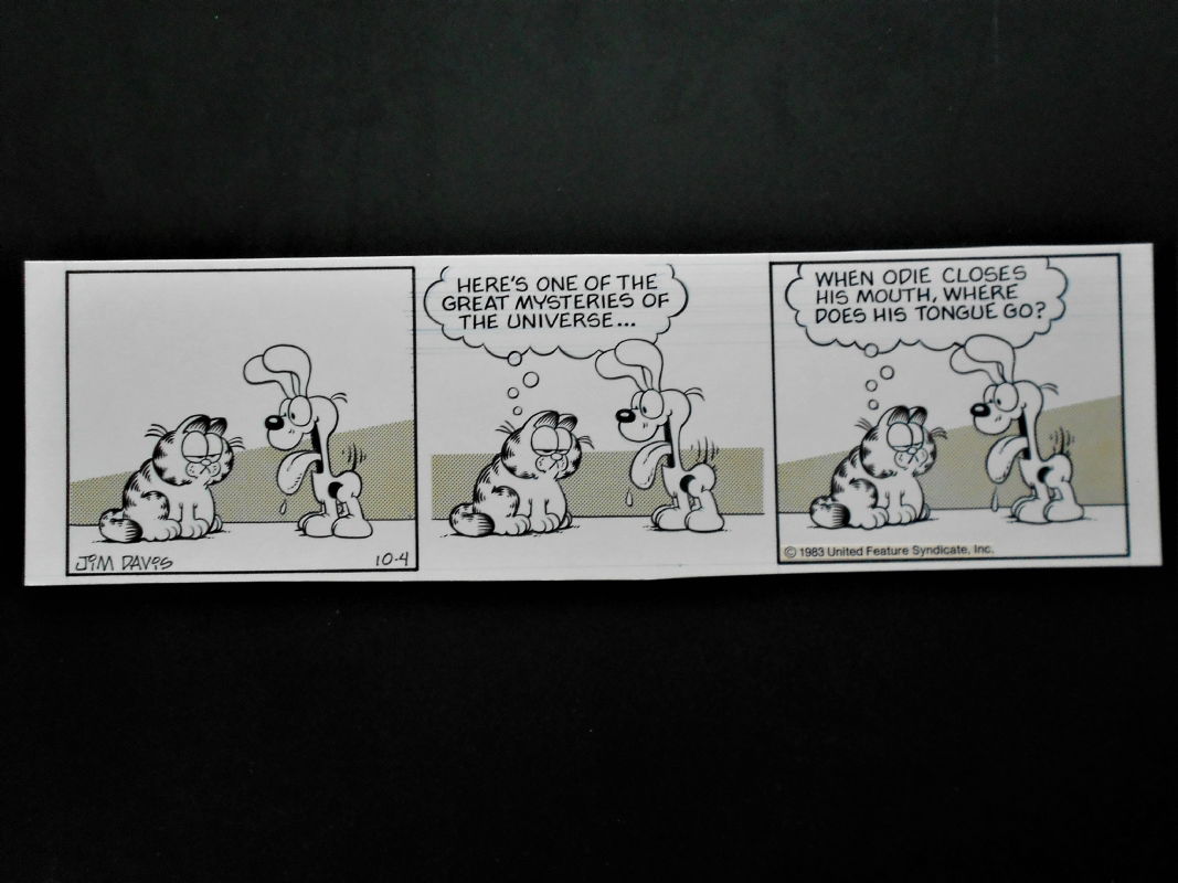 Garfield strip 10-4-83, in Anthony Guerriero's Garfield the Cat Comic ...