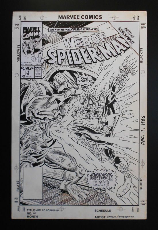 Web of Spider-man #61 Cover, in Anthony Guerriero's Spider-man Covers ...