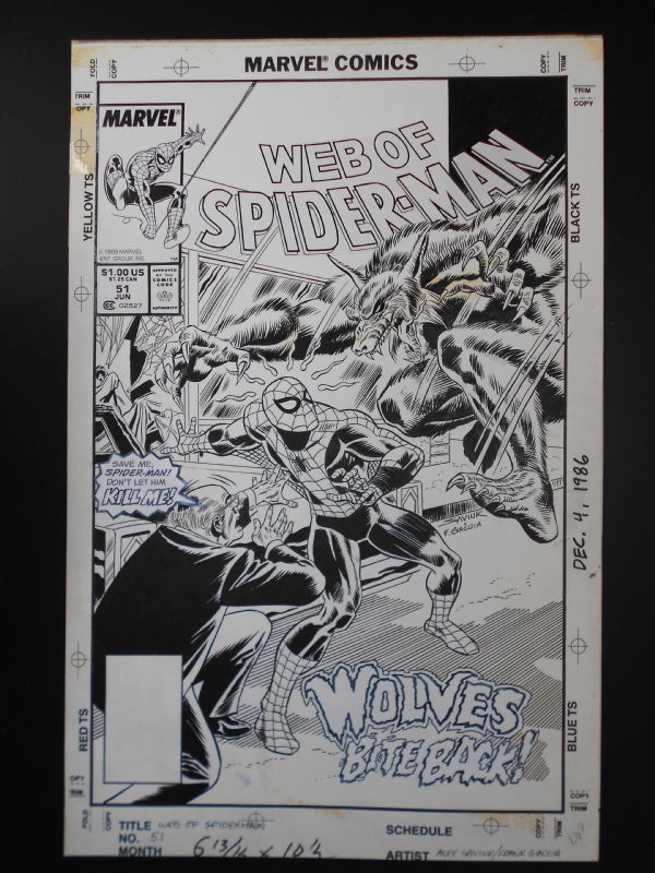 Web of Spider-man #51 Cover, in Anthony Guerriero's Spider-man Covers ...