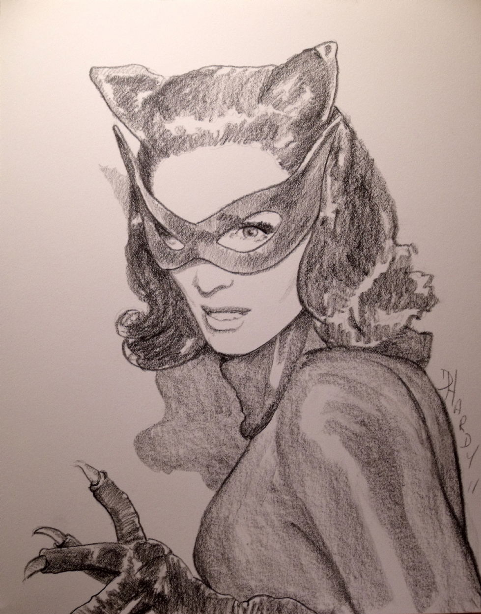 Lee Meriwether as the Catwoman ., in David Hardy's The Art of David Hardy  Comic Art Gallery Room