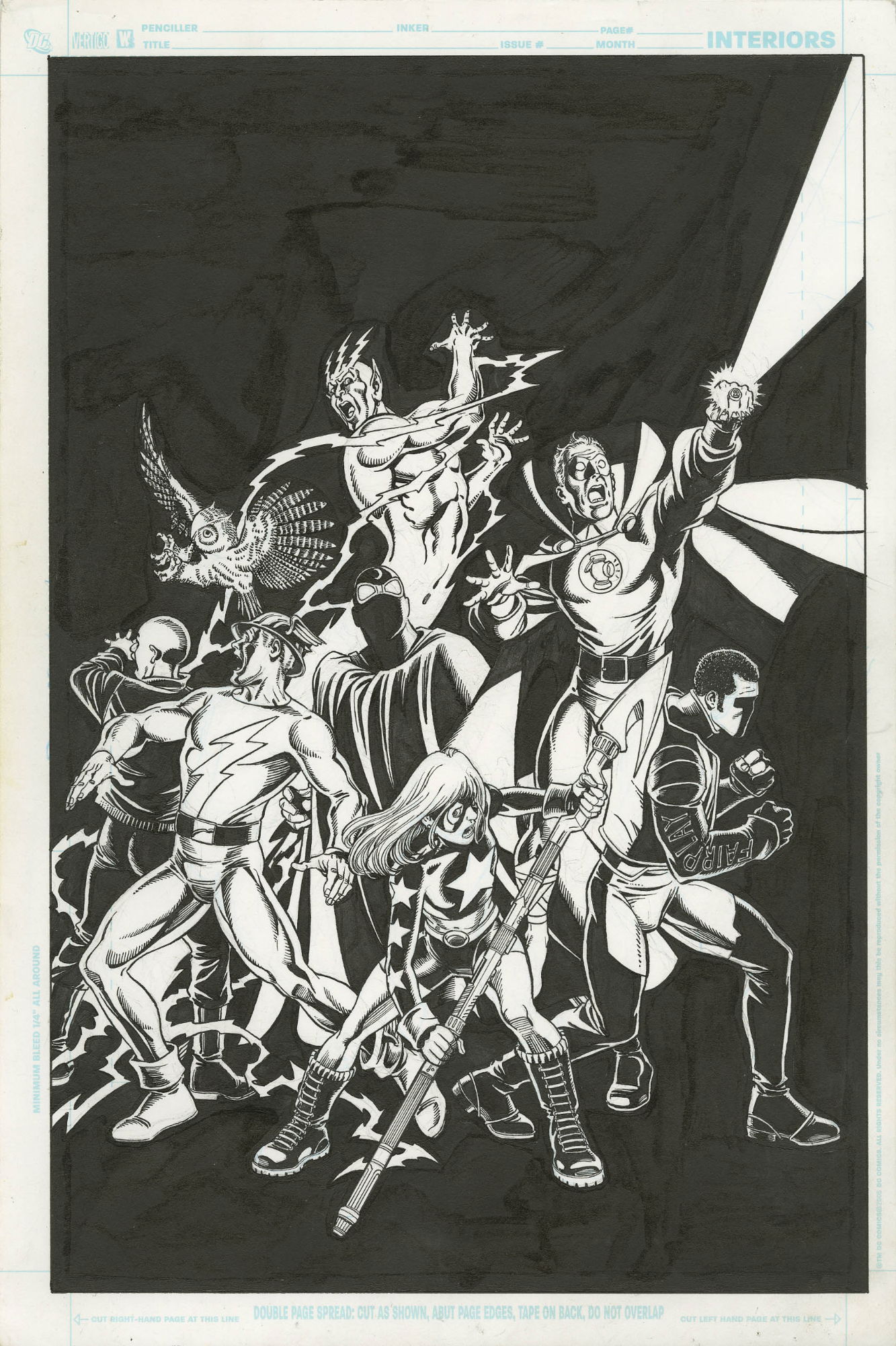 Jsa #83 Cover By George Perez, In Vito L's George Perez Comic Art 