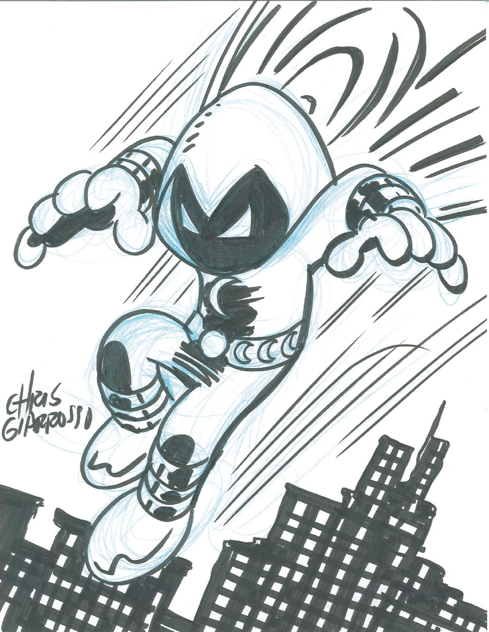 Chris-Giarrusso, in Tim O'Connor's Moon Knight Comic Art Gallery Room