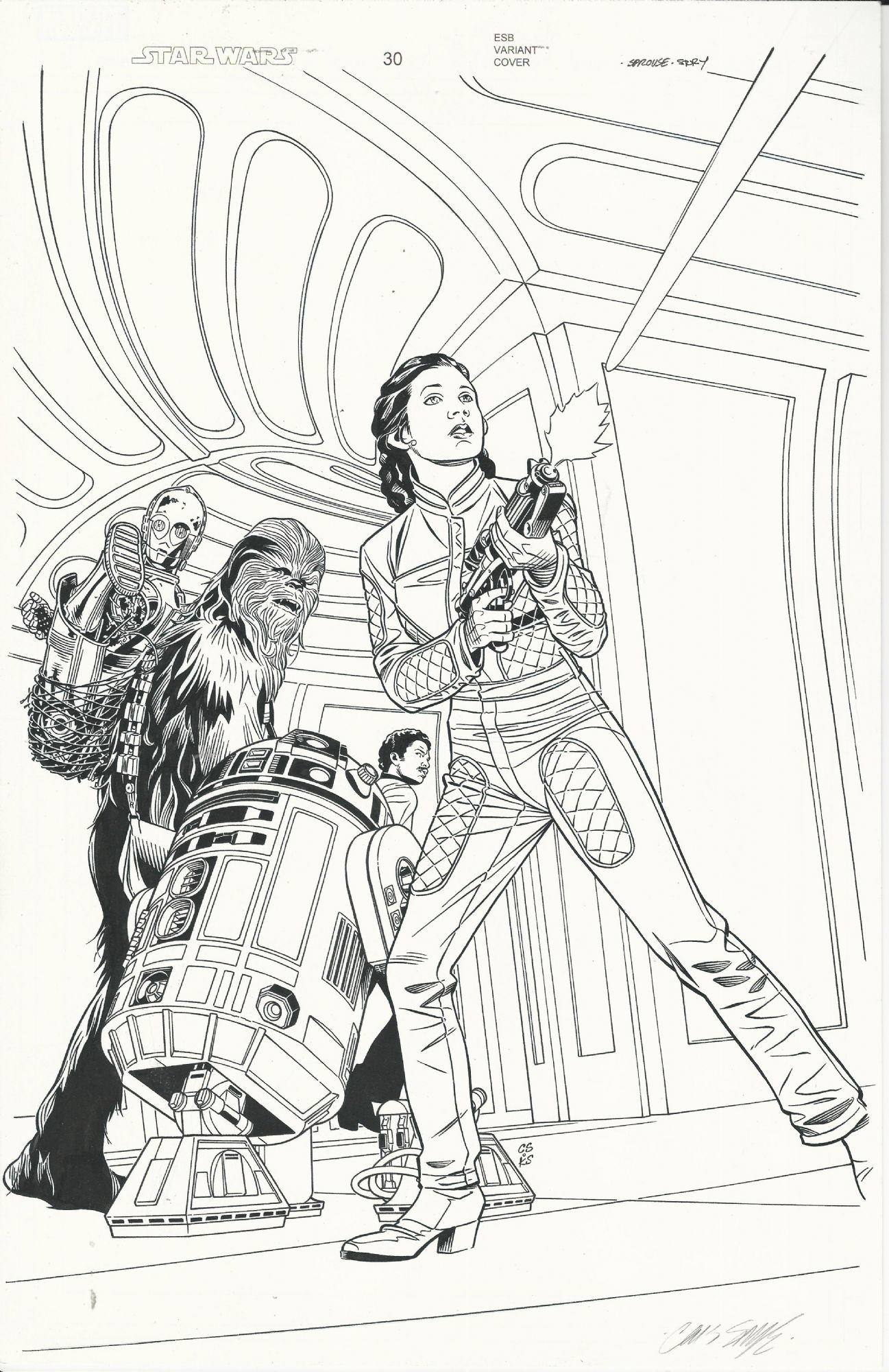 Star Wars 30 Empire Strikes Back Variant Cover By Sprouse, In Miki 