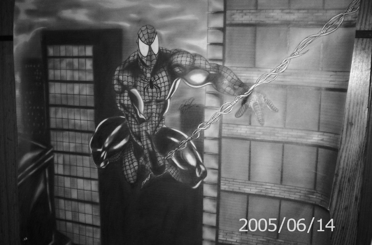 Spiderman In Richi Wilson S Richi Pencil Work Comic Art Gallery Room