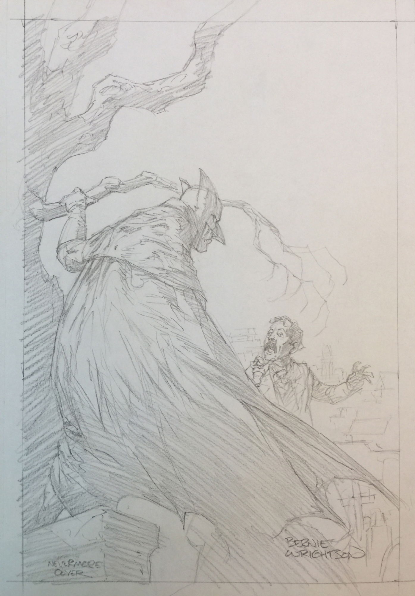 Batman Nevermore cover prelim, in steve staszower's Wrightson: More great  stuff! Comic Art Gallery Room