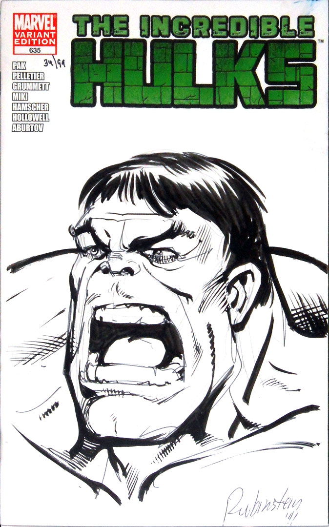 Incredible Hulk #635 Sketch Variant by Joe Rubinstein for sale, in John ...