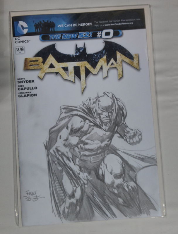 David Finch Batman 0 Sketch Cover, in Cameron G's Sketches Comic Art  Gallery Room