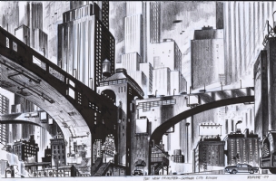 The New Frontier - Gotham City Comic Art