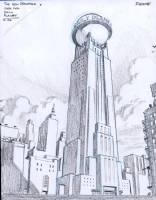 The New Frontier - Daily Planet Building Comic Art